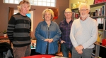 Jacques Le Hyaric, Sylvie Cotin, Georges Pruvost et François Dubois avant la manif du 19.jpg